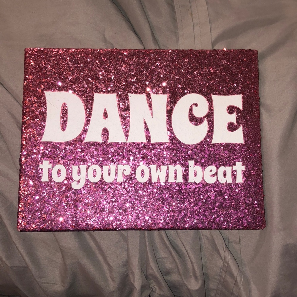 Dance to Your Own Beat sparkly room decor